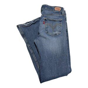 Levi’s 518 Super‎ Low Medium Cotton Blend Flared Jeans Women’s 9 30x29